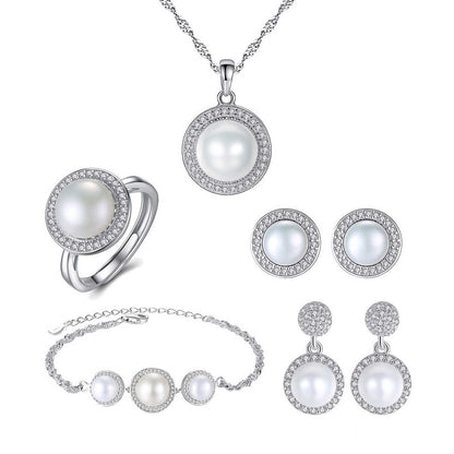 Zirconia Claw Necklace Set
